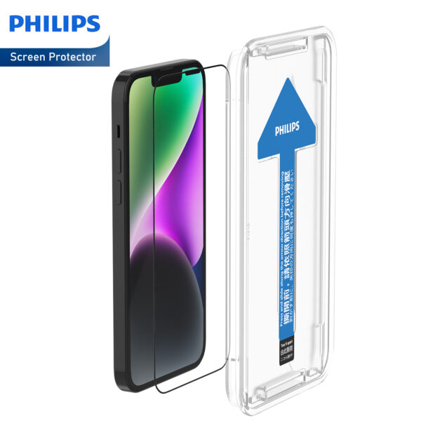 Philips High Transparency Tempered Glass Screen Protector for iPhone 14/iPhone 13 /iPhone 13 Pro (DLK1202) - Image 9