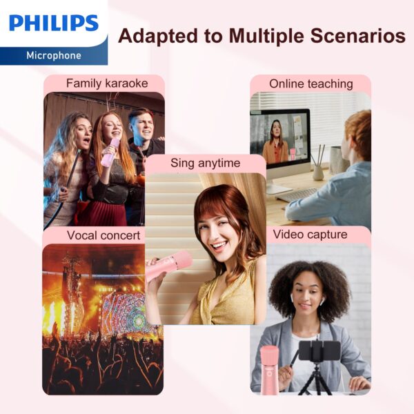 Philips Wireless Bluetooth Microphone for Karaoke with Speaker ...