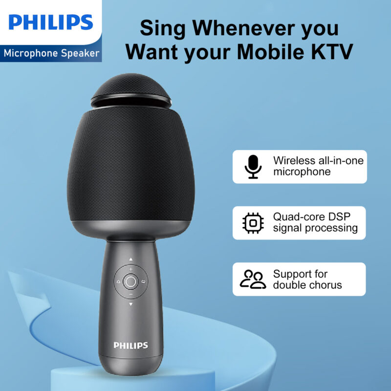 Philips Wireless Bluetooth Microphone For Karaoke / Speaker Handheld ...