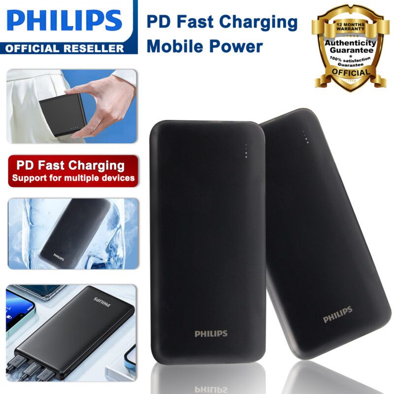 Philips 10000mah 3a Power Bank Black Dlp1813 Bluenationtech Store 2437