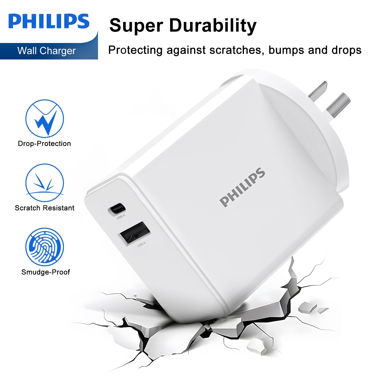 Philips 30W Power Adapter Wall Charger Plug DLP4343 - Image 3