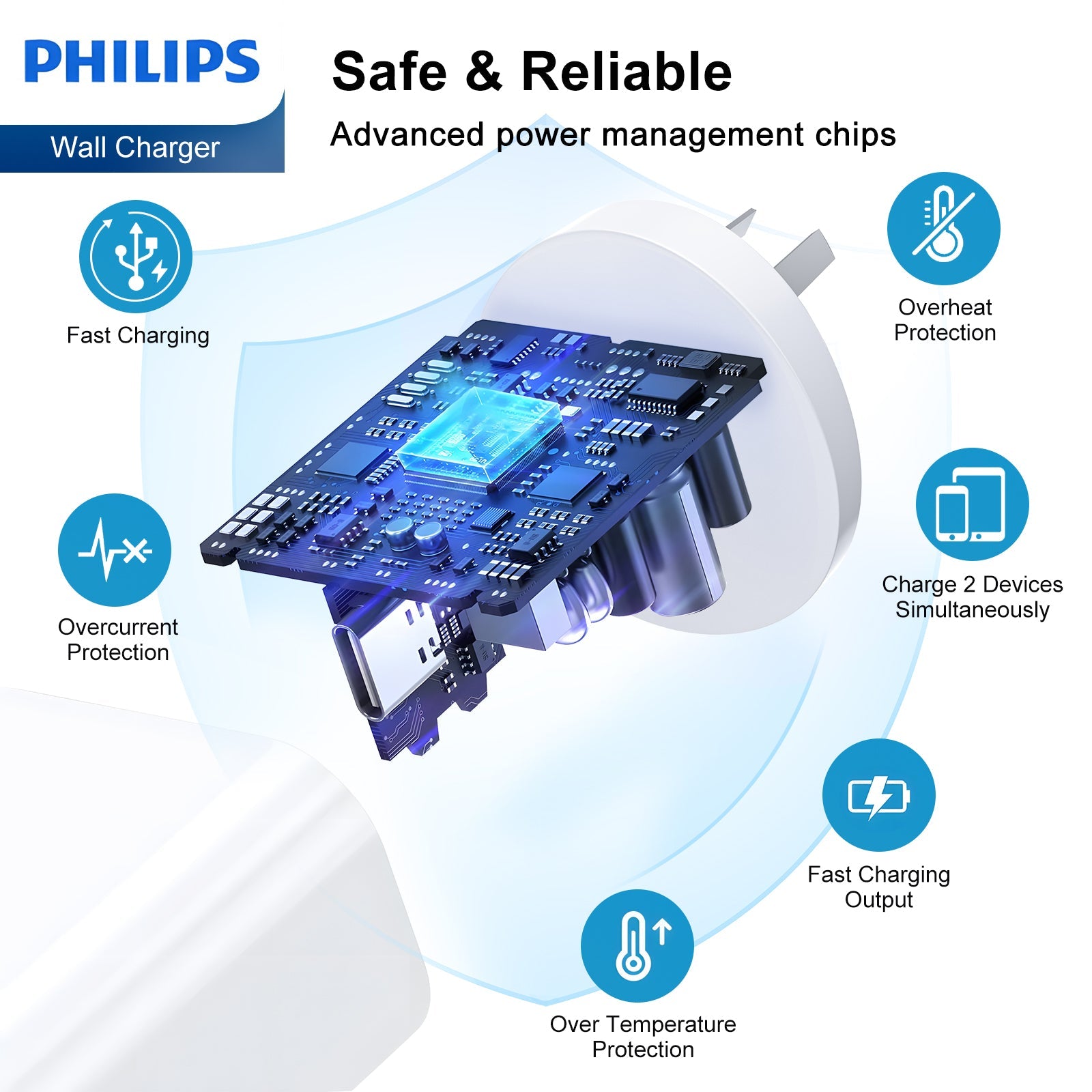 Philips 30W Power Adapter Wall Charger Plug DLP4343 - Image 5