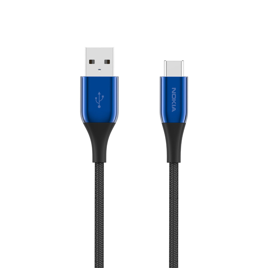 Nokia Pro Cable P8201A (Blue) – 2m – USB-A to USB-C – bluenationtech store