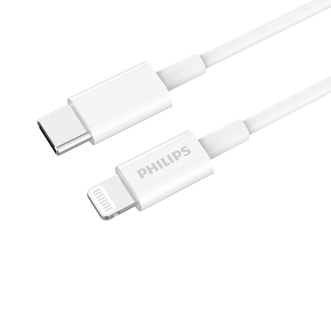 Philips Accessories USB-C To Lightning Charging Cable 2m. (White ...